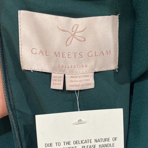 Gal Meets Glam Green Melanie Jumpsuit NWT Size 10 - Picture 8 of 12